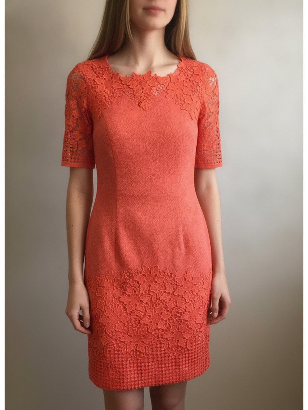 Antonio Melani | Sz 2 | Jacquard Crochet Lace Dress